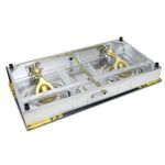 Em Table Top Gas Cooker, 2 Burner With A Strong Glass Gas Cooker GS002  (1YR WRTY)
