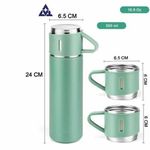 Un breakable stainless steel Gift pack thermocup 500ml +130ml cups &amp;gift bag