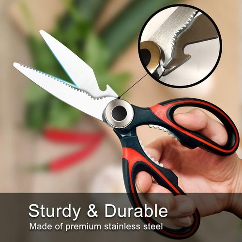 Heavy Duty Kitchen Multi-Purpose Shears for Meat, Fish &amp; Poultry – Stainless Steel Food Cutting Tool