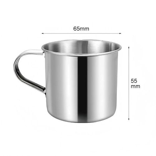 2 Pcs Set  Stainless Steel Kids Shatter-Resistant Water Cups