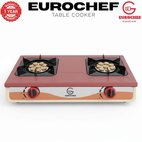 Eurochef ST-SUPER02 Heavy Duty Gas Cooker with Cast Iron Burners, Stainless Steel Panel &amp; Auto Ignition