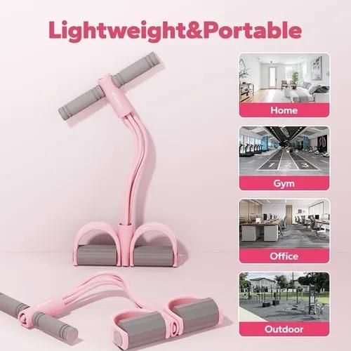Multifunction Pedal Resistance Band, Elastic Pull Rope Fitness, Full-Body Workout at Home Gym, Exercise Sit-up, Yoga, Abdominal Training