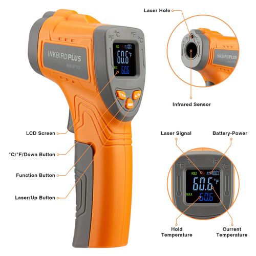 Inkbird Infrared Thermometer Non-Contact Digital Laser Temperature Tester