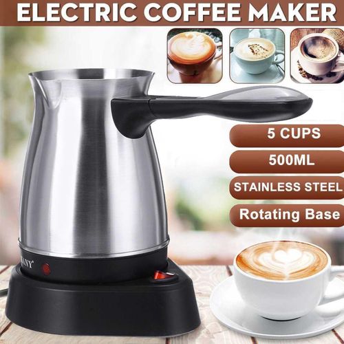 Sokany 220V Coffee e 500ml Stainless Steel Separated Italian Mocha Pot Greek T Electric Coffee Portable for Espresso Machine