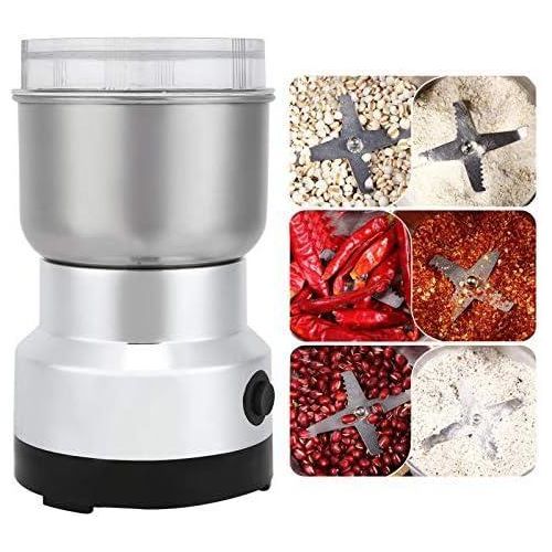 Multifunctinal Electric Coffee Grinder, Kitchen Grains Nuts Beans Spices Milling Machine Coffee Grinder with Dry Grains and Green Beans for Home