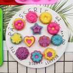 12 Grids Different Flower Grass Shape Silicon Model