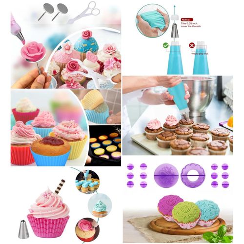 150pcs cake baking tool set cake turntable set squeezer scraper baking tool set