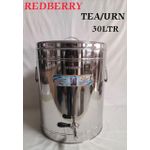 Redberry Premier Range Insulated Stainless Steel Tea Urn Commercial Thermal Jar For Keeping And Serving Tea, Coffee, Water Or Milk Cold Or Hot