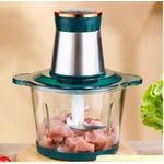 Stainless Steel Meat Grinder, 2L, 1 Set Of Blades, White