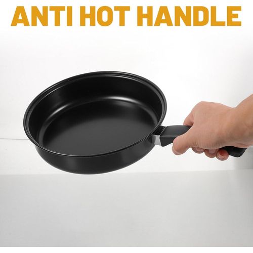 13-Piece Black Nonstick Cookware Set - Lightweight Stainless Steel Pots and Pans with Glass Lids
