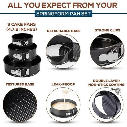 100-piece Cake Baking Supplies Set With 3 Baking Trays, Cake Decorating Set
