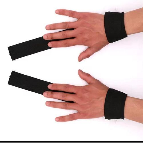 2PCS Weightlifting Straps Anti-Slip Silicone Lifting Wrist