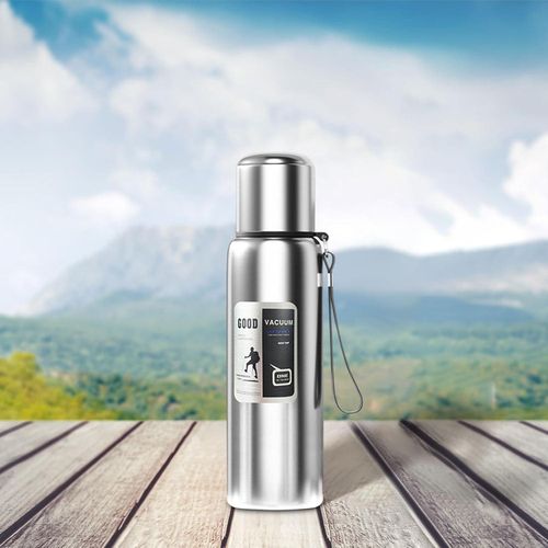 316 Large Capacity 600ML Stainless Steel Thermos Bottle, All-Steel Vacuum Tea and Water Separator Cup