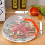 Microwave Food Cover with Steam Vents – BPA-Free Splatter Guard for Microwave Cooking Heat-Resistant and Dishwasher-Safe Fits Most Plate Sizes