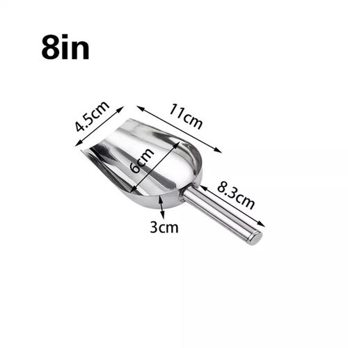 Stainless Steel Ice Scoop Metal Food Scoop Small Size Popcorn Coffee Beans Tools