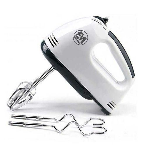 ElectroMate 260W Electric Hand Mixer – 7-Speed Egg Beater &amp; Whisk for Dough, Cream, Cake
