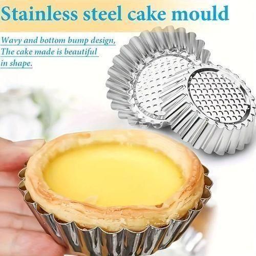 20pcs Egg Tart Molds, Multi-Function Cake Molds, Cupcake Molds, Baking Tools