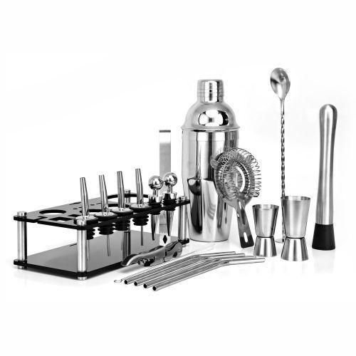 20pcs/set Cocktail Set Boston Shaker Stainless Steel