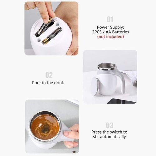 Automatic Magnetic Stirring Coffee Cup, 380ml Auto Self Stirring Coffee Mug Stainless Steel Cup Electric Smart Mug, Rotating Office Travel Mixing Cup For Hot Chocolate Cocoa Milk Latte Tea, MULTICOLOR