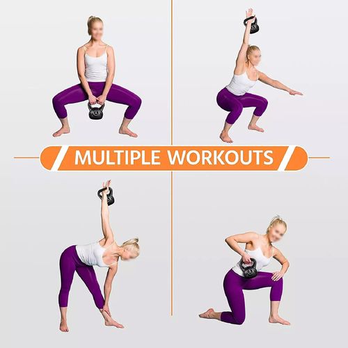 KettleBell Home Gym Exercise Workout Fitness 2kg 4kg 6kg Bodybuilding &amp; Strength Training