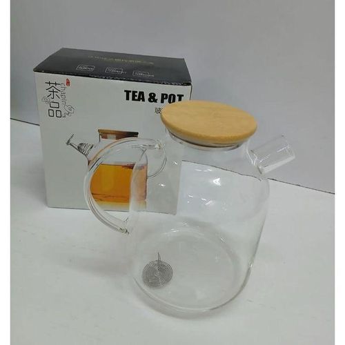 Heat Resistant Glass Teapot with Stainless Infuser For Coffee, Black Tea, Fruit Juice