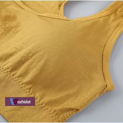 Machislet Lightweight Breathable Yoga Clothes for Women Form-fitting Workout Outfits with High Elasticity for Yoga Running Fitness(Suitable 80-145KG)-Yellow