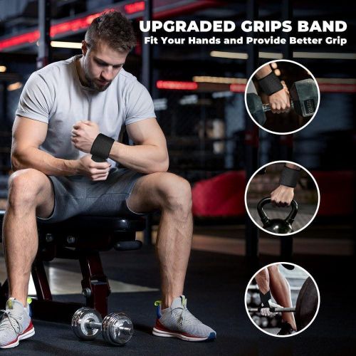 Flushrenic weightlifting,Lifting Wrist Straps, , Deadlift Straps with Padded Neoprene for Power Lifting, Bodybuilding, Gym Workout, Strength Training &amp; Fitness Workout, Resistance