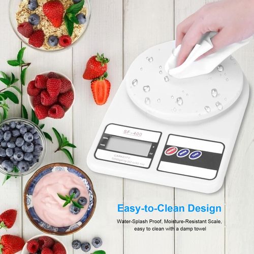CYFAZA Digital Food Scale 10kg/1g Kitchen Scale For Cooking Baking Meal prep with Accurate LCD Display