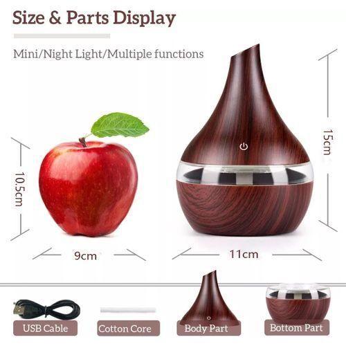Mythco 300ml USB Air Humidifie Portable Essential Oil Aromatherapy Diffuser for Home &amp; Office