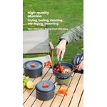 Hot-selling four-piece aluminum alloy camping cookware set, outdoor cooking equipment set
