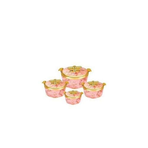 Signature 4 Pcs Pearl Platina Hotpots  (700/1000/1500/2500ml)