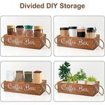 Wooden Coffee bar / Tea organizer