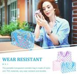Dot Women Transparent PVC Cosmetic Bags Swimming Bags Waterproof Necesser Wash Toiletry Tote Bag Makeup Pouch Case