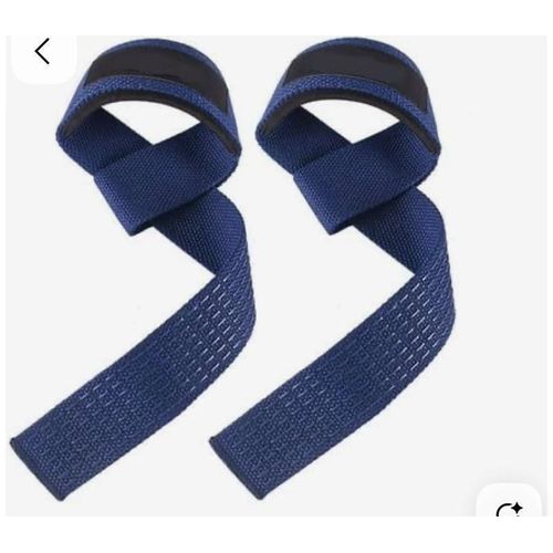 2PCS Gym Fitness Weight Lifting Grip Straps Dumbbell Hand Grips Training Wrist Support Bands Comfortable Cushioned Wrist Padding and Anti-skid Silicon grip Straps for Body Building Weightlifting Straps - Premium Quality