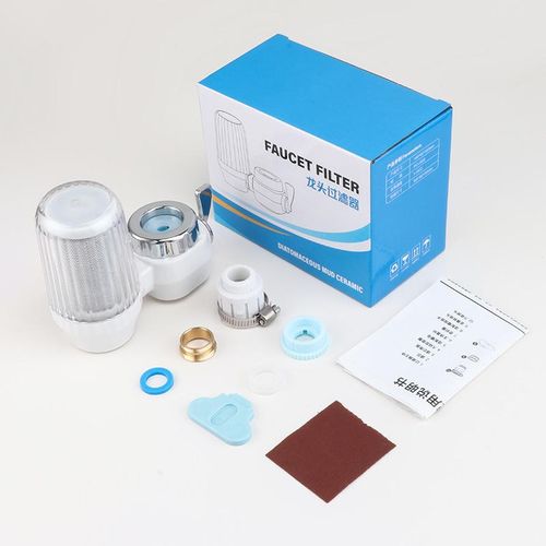 W7 Universal Faucet Water Filter – Ceramic Cartridge Purifier – Removes Chlorine, Odor, Sediment