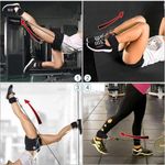 Resistance Band Training Set with Ankle Straps – Complete Home Gym Workout Kit for Full-Body Strength Training, Leg &amp; Glute Exercises, Portable Fitness Equipment with Carry Bag