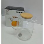 Heat Resistant Glass Teapot with Stainless Infuser For Coffee, Black Tea, Fruit Juice