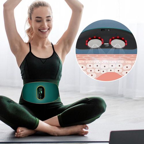 Multifunctional Massage Belt, USB Port Fitness Equipment, Odorless Plastic, Designed for Activity Counter - Green