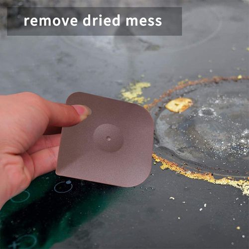 3pcs Cast Iron Skillet Cleaner Pan Pot Scrubber, Kitchen Plastic Scrapper Non-Scratch (Brown)