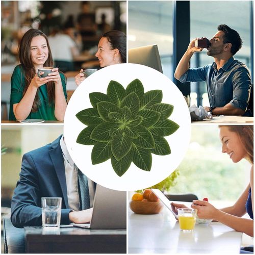 Simulated leaf placemat, waterproof/oil-proof and heat-insulating mat