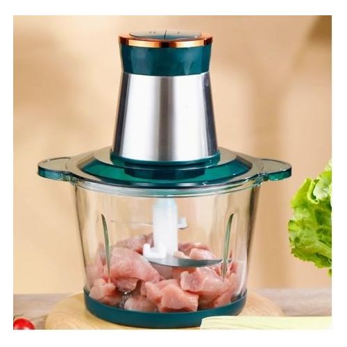 Stainless Steel Meat Grinder, 2L, 1 Set Of Blades, White