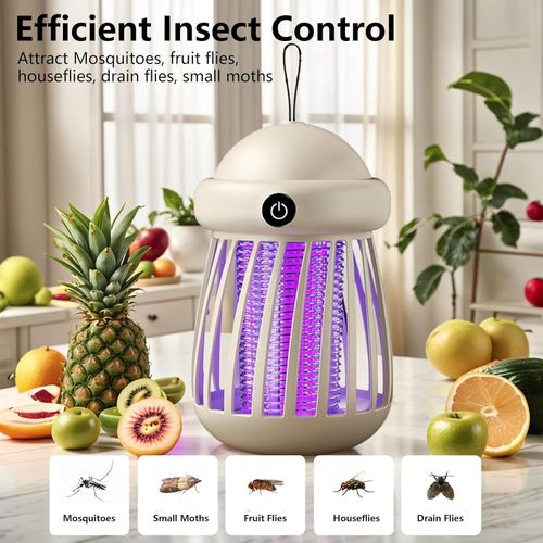 Bug Zapper, Electric Mosquito Zapper with Wall-mounted Hook and USB Rechargeable