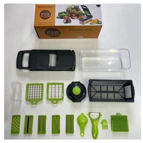 16 in 1 Multifunctional Vegetable Cutter Vegetable Chopper Mandoline Slicer Vegetable Slicer Grater Set