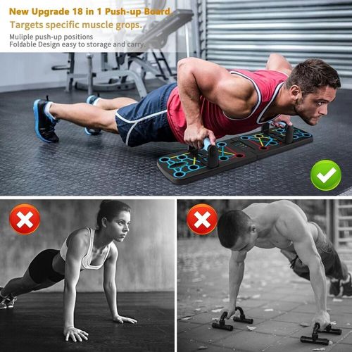 Foldable push-up board, multi-functional fitness board support for chest and abdominal muscle training, home fitness equipment