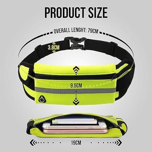 Sporty Waist Belt Bag with Phone Holder, Ideal for Runners - Comfortable and Stylish Running Belt for Men and Women