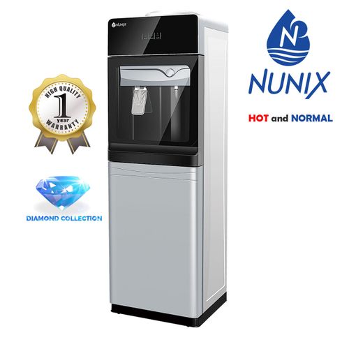 Nunix Free Standing Hot &amp; Normal Water Dispenser With Glass Door
