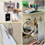 10PCS Magnetic Clips Silver 50mm