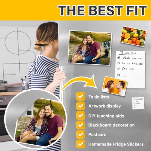 110Pcs Square Magnetic Tape Strip with Adhesive Backin One Side Self Adhesive on The Other Side for Fridge Organisation,Art Project,Classroom