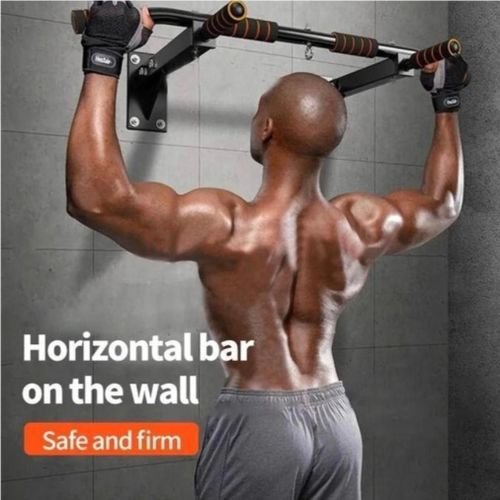 Heavy Duty Wall Mounted Pull Up Bar Multi Grip Home Gym Chin Up Station Upper Body Strength Trainer for Back Chest Arms Shoulders  Steel Horizontal Bar with Foam Handles for Home Workout