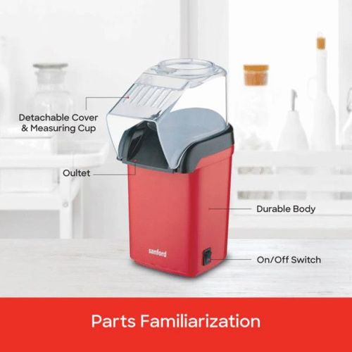 Sanford Popcorn Maker 60g 1200w SF1377PM (2YR WRTY)